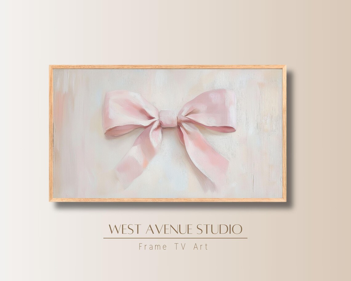 Pink Bow Valentines Day Art Print, Coquette Decor - Image 3