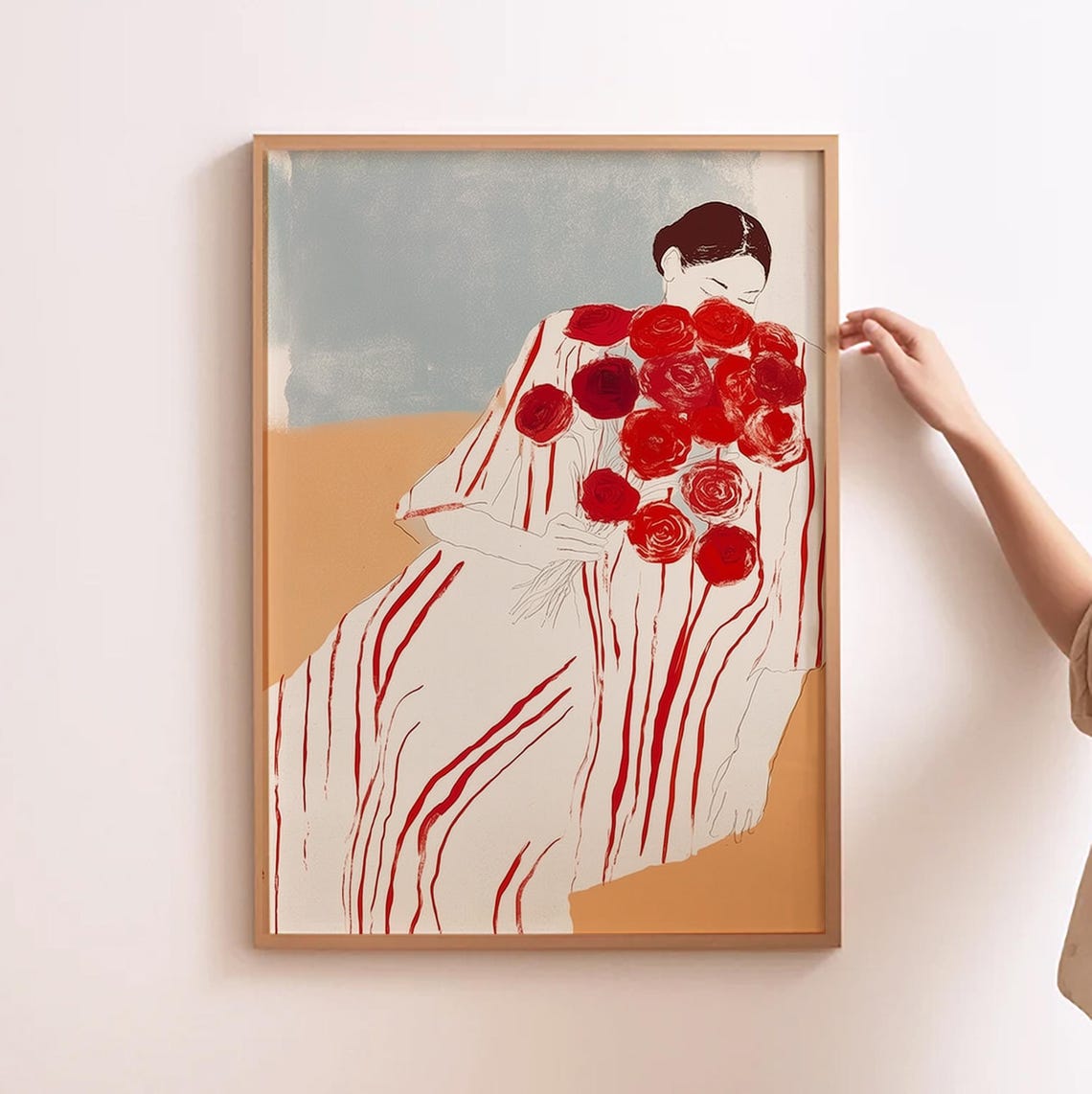 Abstract People Print, Modern Kitchen Art - Image 3