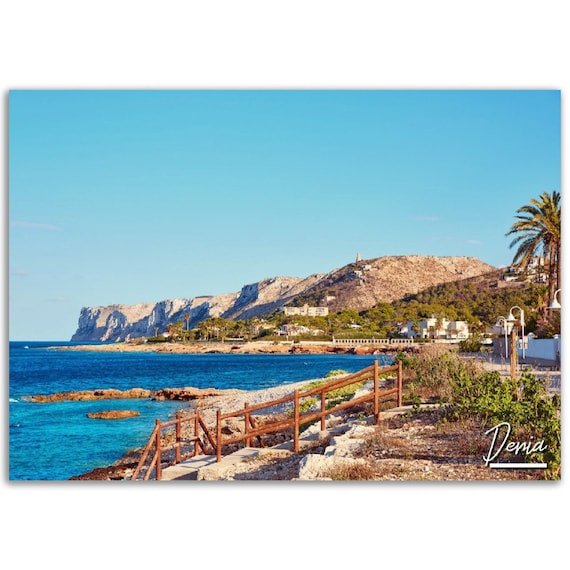 Denia Spain Coastal Travel Poster Print