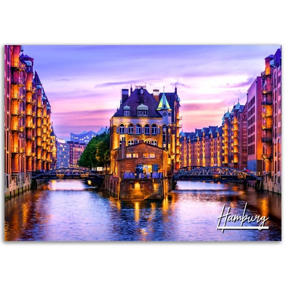 Hamburg Germany Poster Print Cityscape Travel Photo