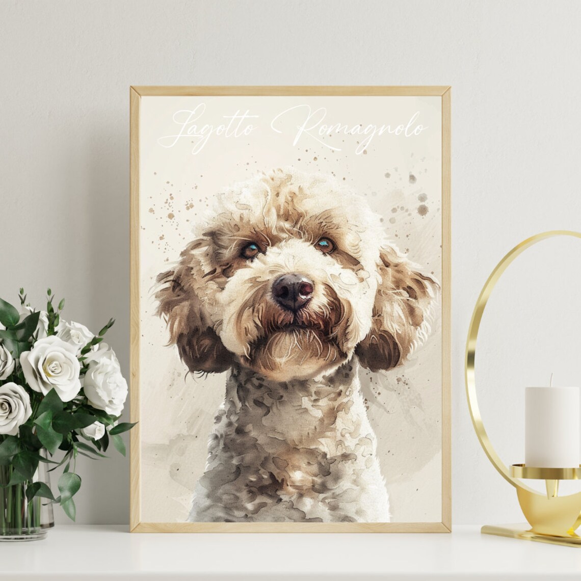 Lagotto Romagnolo Personalised Dog Photo Poster - Image 3