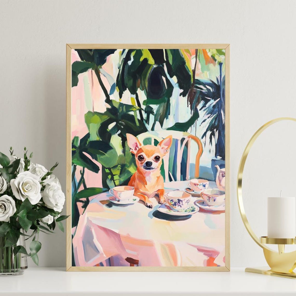 Retro Chihuahua Vintage Dog Art Print - Image 3