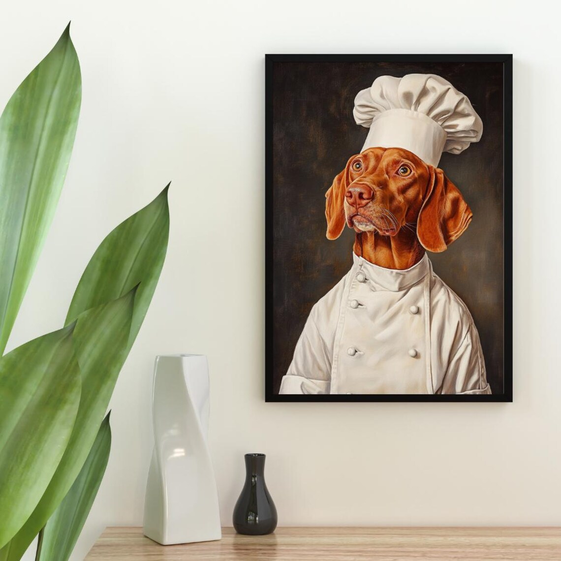 Vizsla In Chef's Hat Animal Kitchen Poster - Image 2