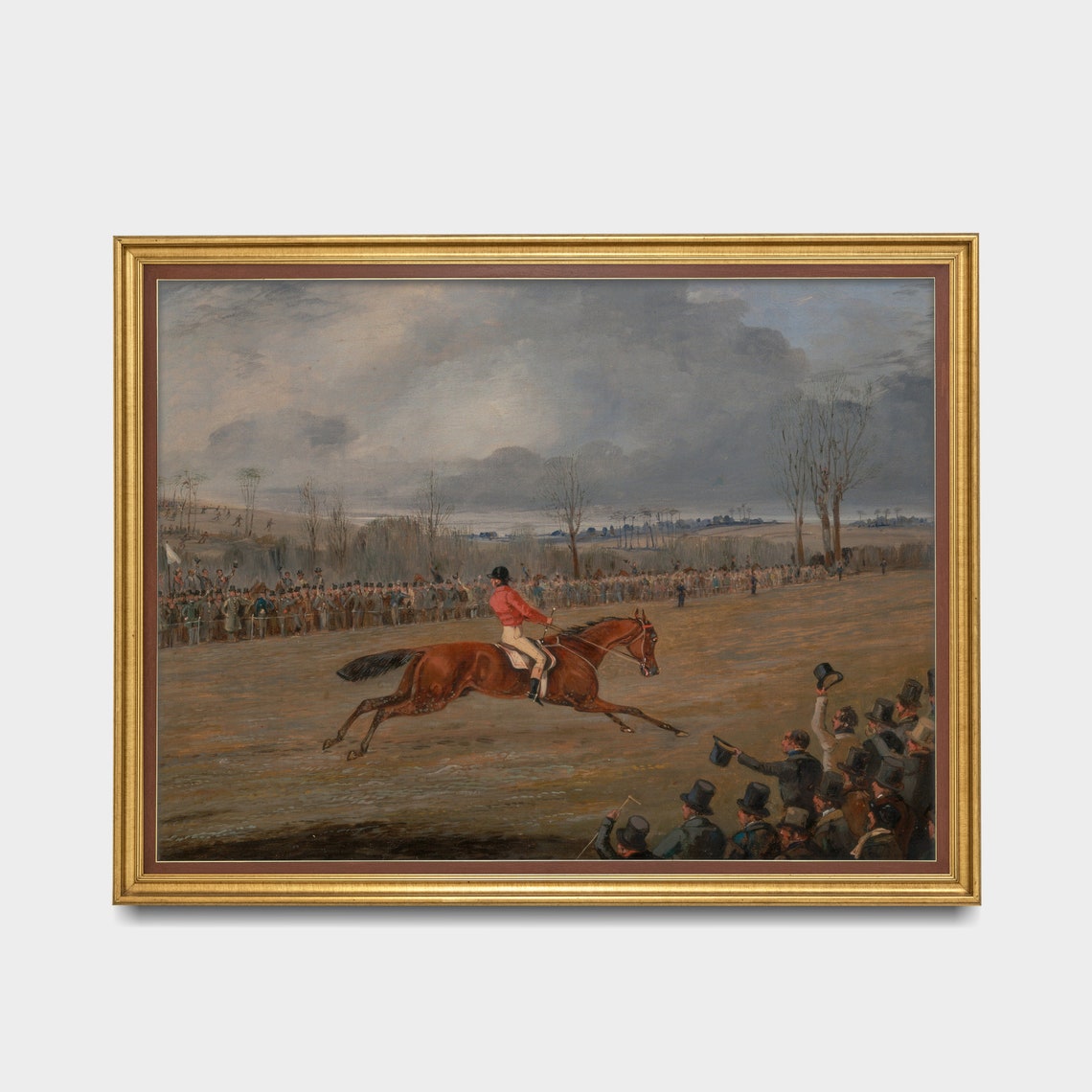 Steeplechase Victory Horse Race Finish Line Vintage Equestrian Poster - Image 3