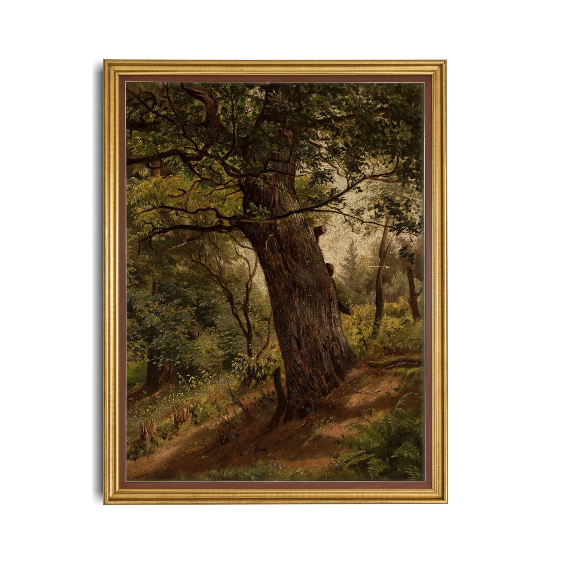 Vintage Tree Art Print, Rustic Farmhouse Scenery - Image 2