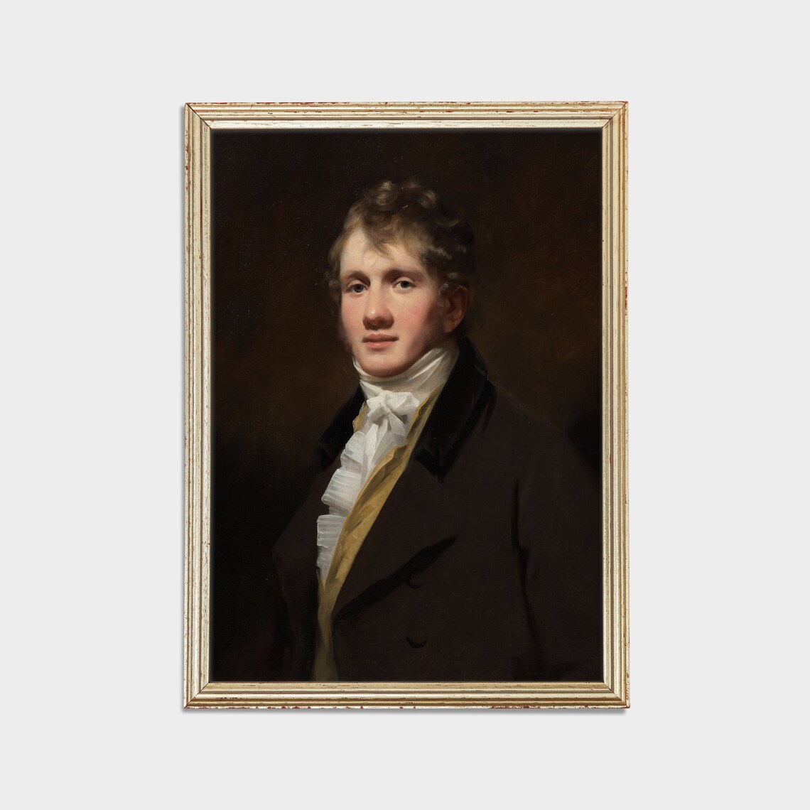 Regency Gentleman Portrait Vintage Classic Oil Painting Wall Poster - Image 2
