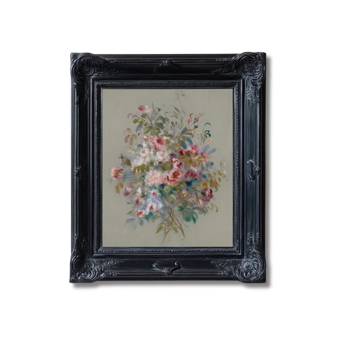 Renoir Rose Bouquet Soft Pink Blooms Impressionist Floral Poster - Image 4