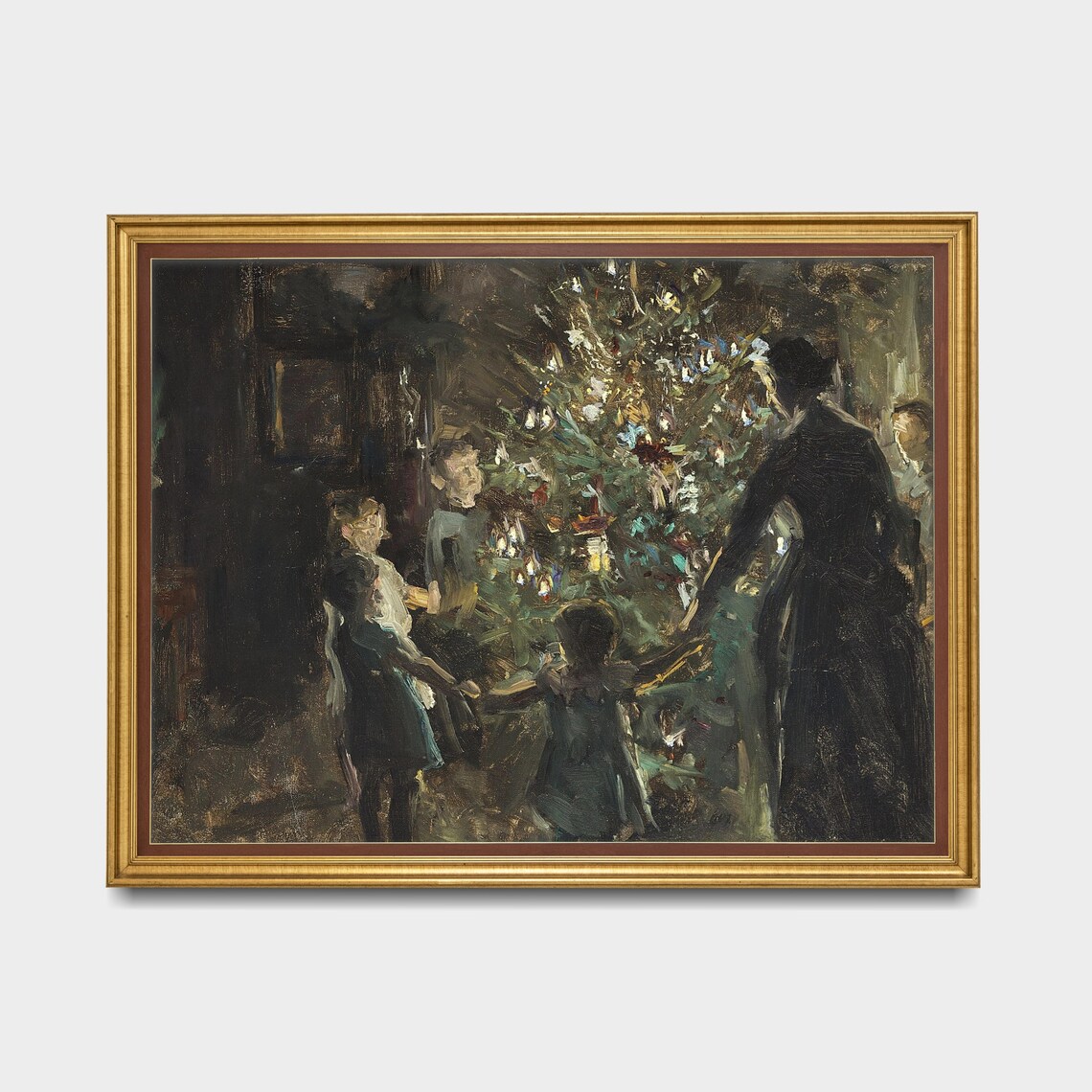 Vintage Christmas Eve Celebrations Art Print - Image 3