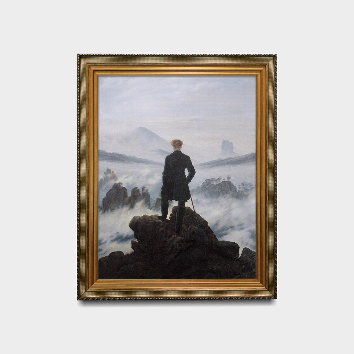 Wanderer Above the Sea of Fog by Caspar David Friedrich Poster - Image 2