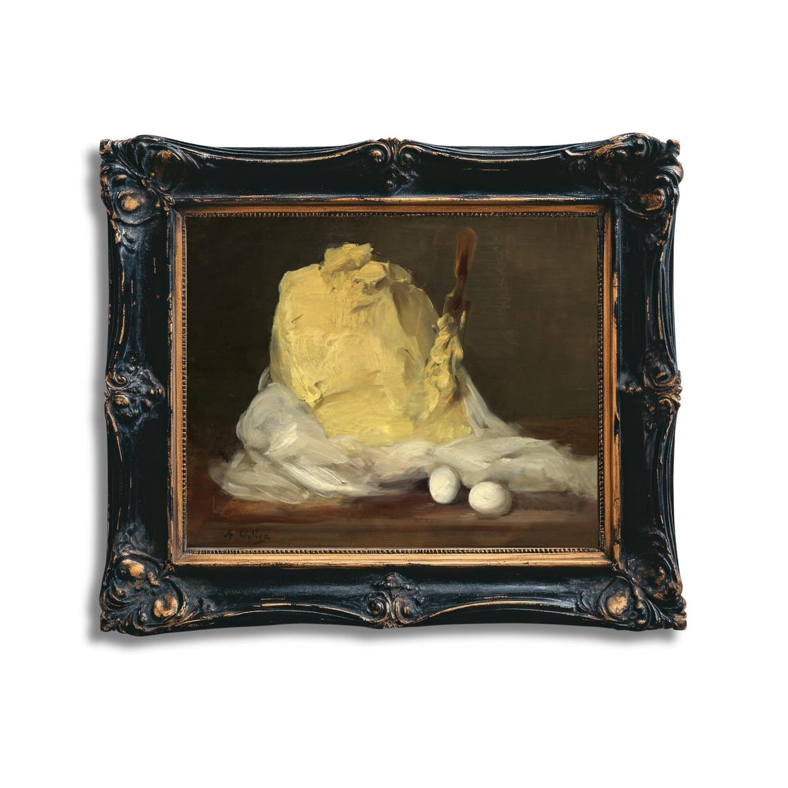 Manet Mound Of Butter Still Life With Eggs Impressionist Oil Poster