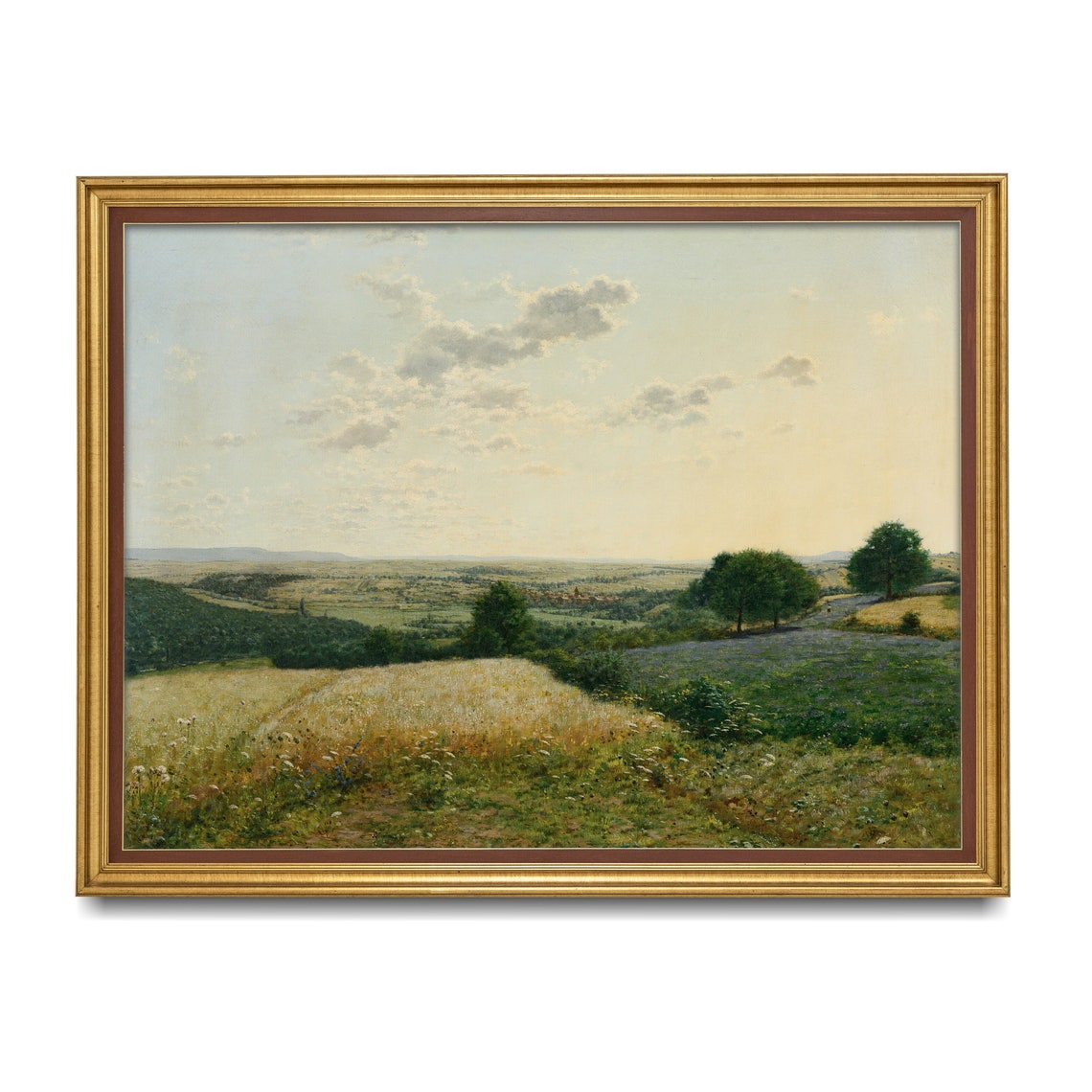 Golden Wheat Field Panorama under Summer Sky Harvest Landscape Poster - Image 5