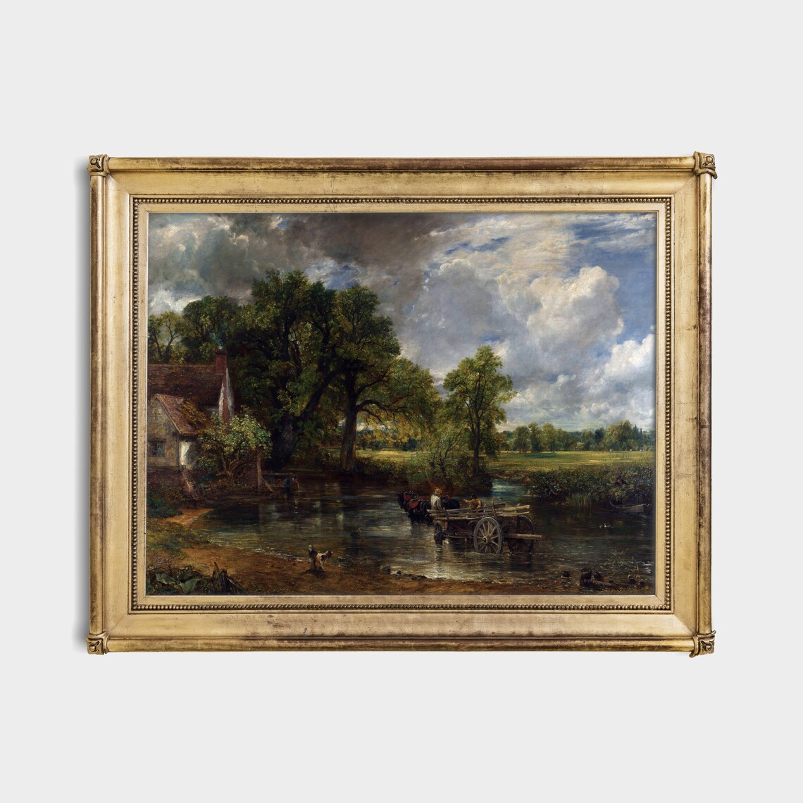 Horse-Drawn Cart Crossing a River Constable The Hay Wain Poster - Image 4
