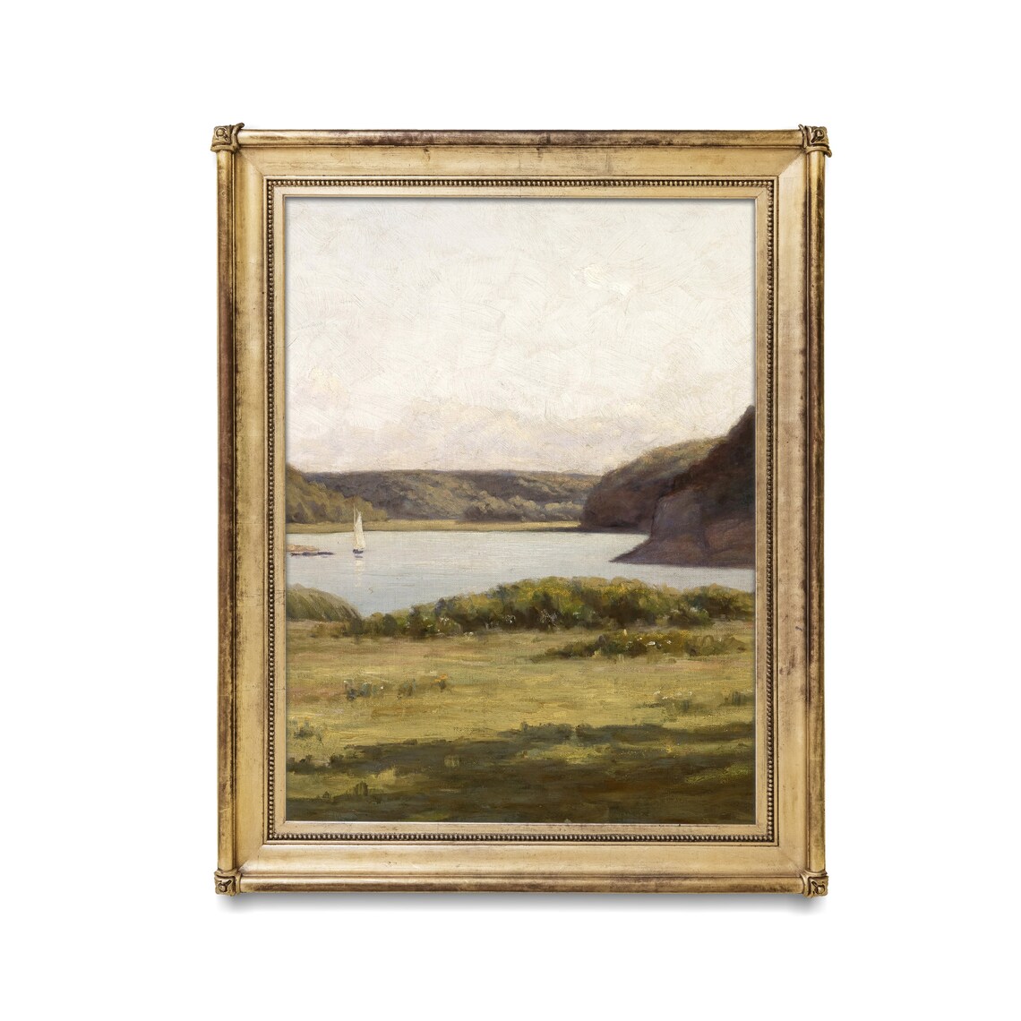 Green Landscape Vintage Country Living Room Art Print - Image 2