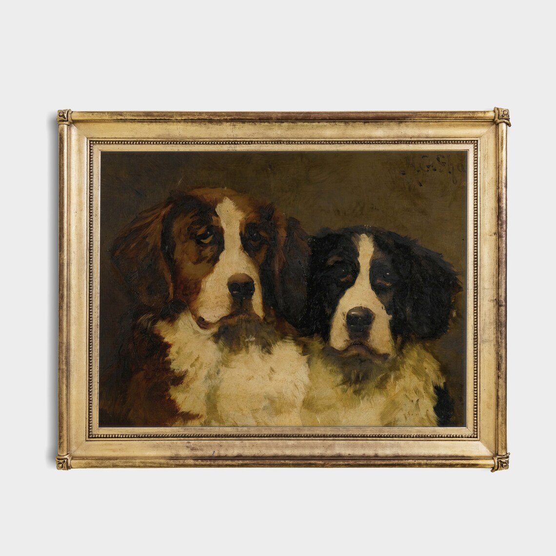 Vintage Dogs Moody Animal Lover Gift Poster - Image 2