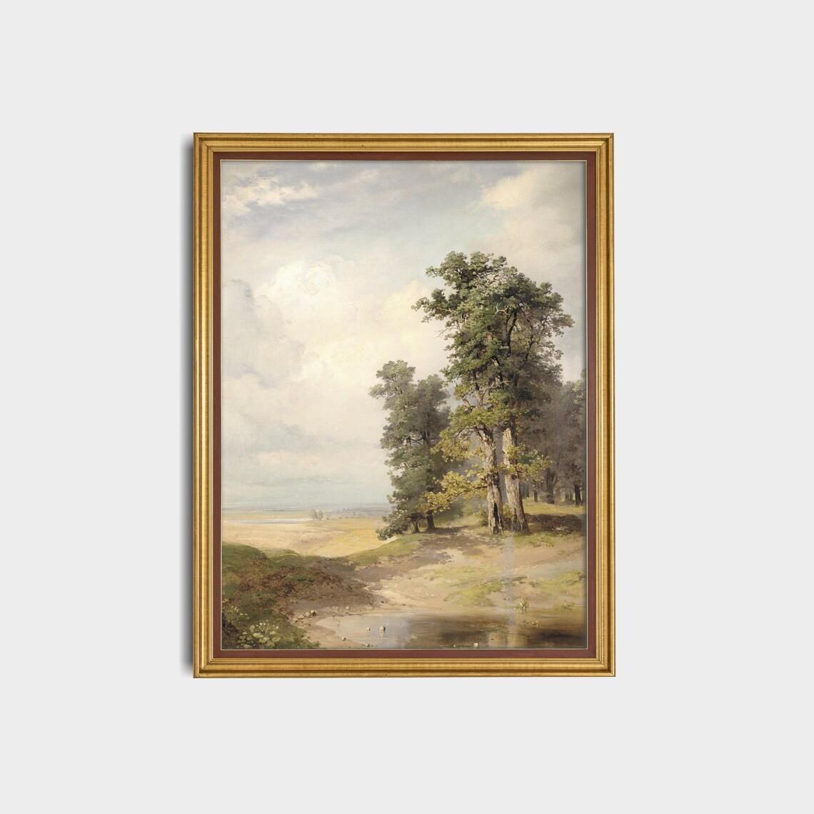 Vintage Summer Country Landscape, Farmhouse Art Print - Image 3