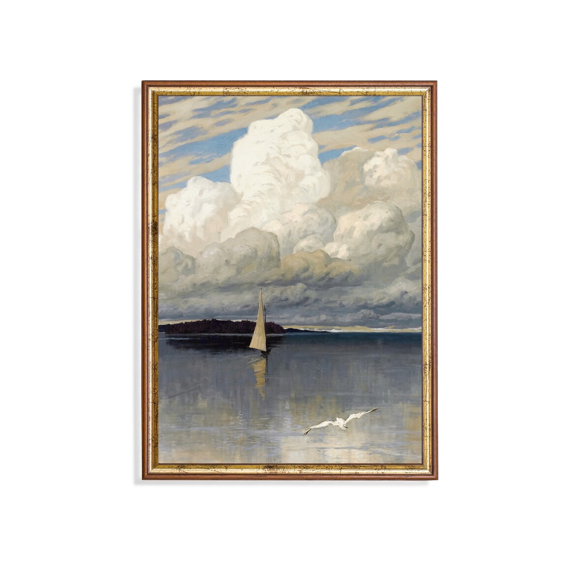 Vintage Seascape Antique Coastal Decor Poster