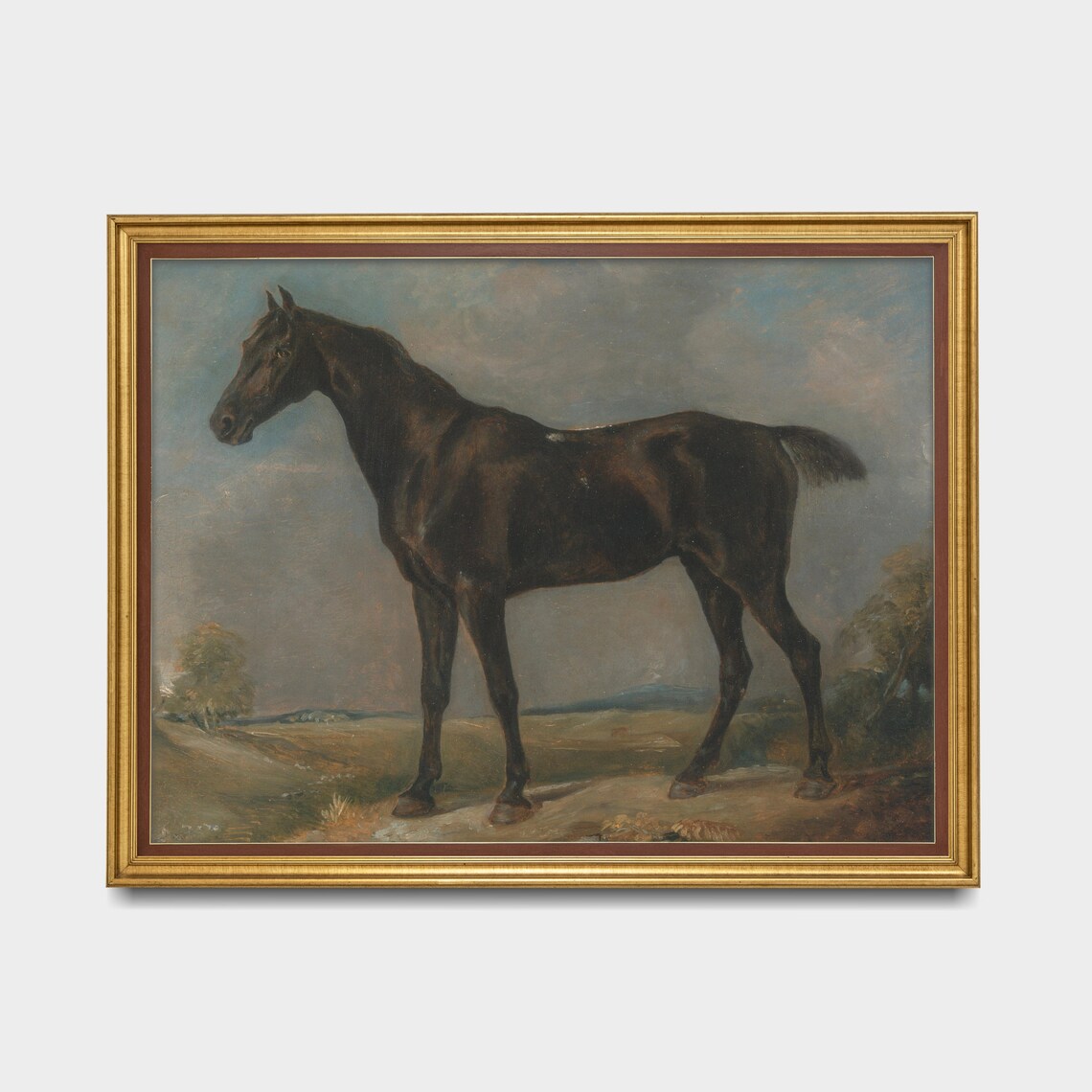 Horse Painting Antique Equestrian Wall Art Print - Image 3