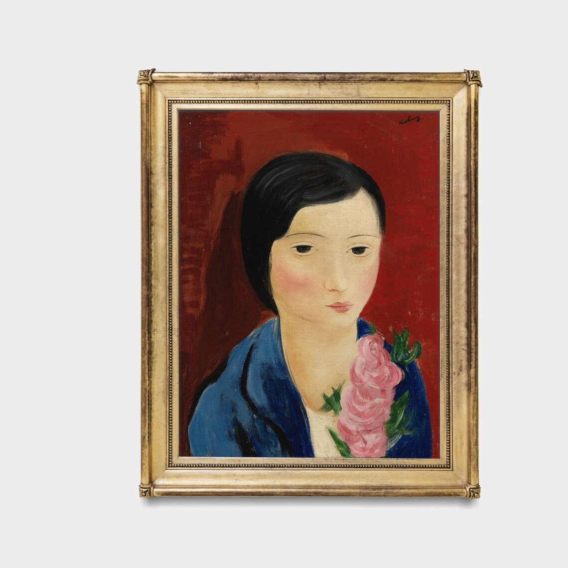 Vintage Portrait Painting of an Antique Woman - Image 3