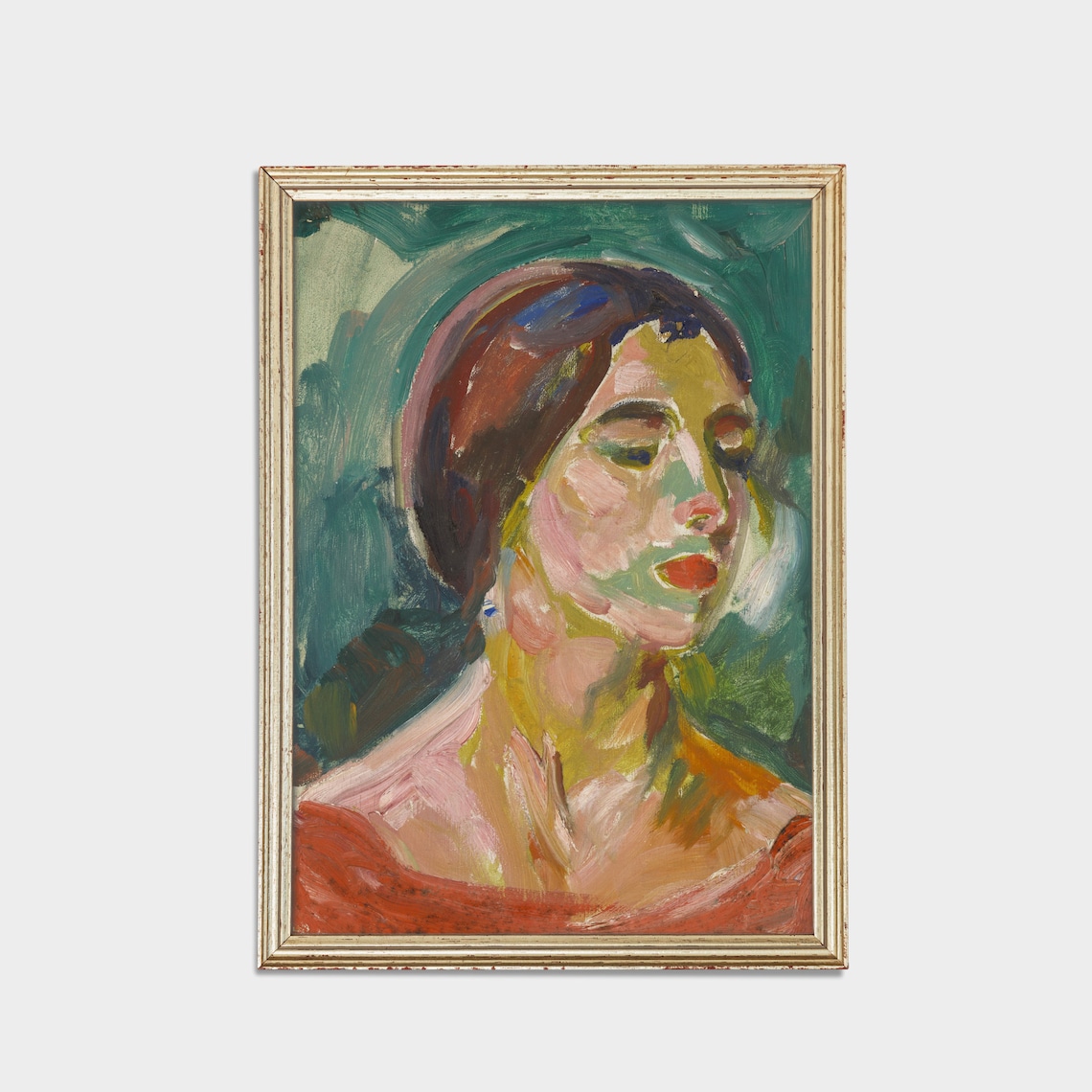 Vintage Portrait Painting of a Woman, Art Print - Image 2