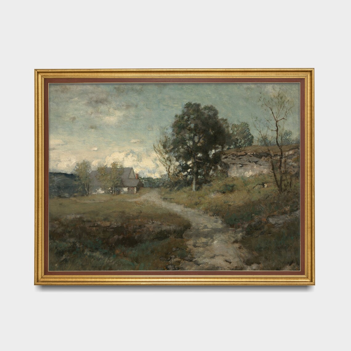Vintage Landscape Painting Country Landscape Poster - Image 3
