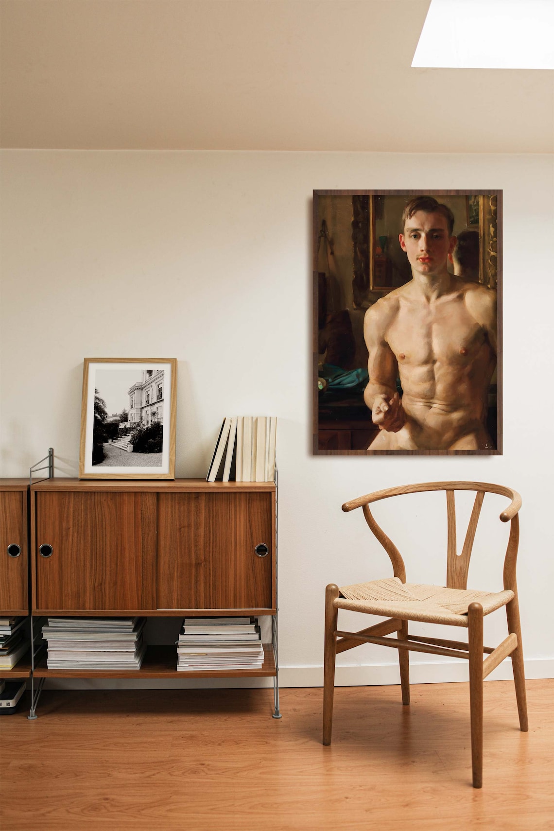 The Boxer Male Nude Vintage Portrait Art Print - Image 2