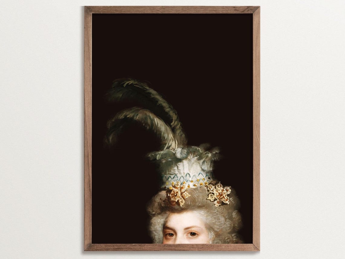 Victorian Regency Altered Painting Art Print