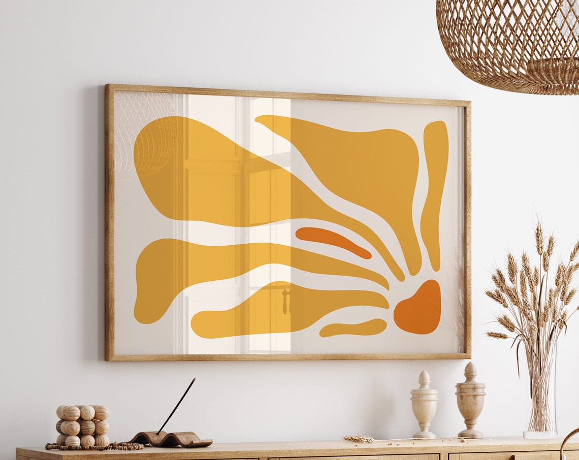 Matisse-Inspired Horizontal Flower Market Art Print