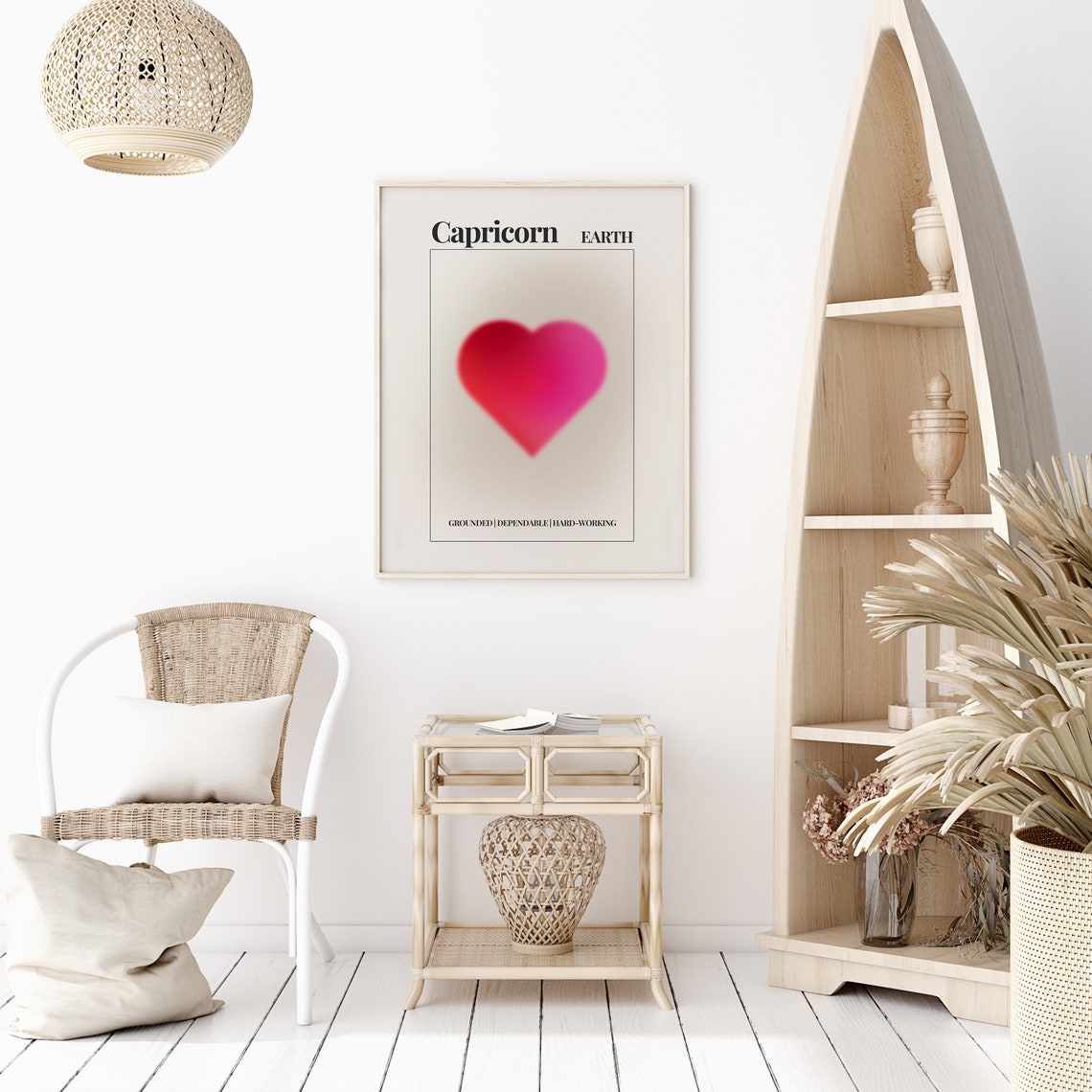 Zodiac Sign Capricorn Aura Poster Quote Inspirational Quote Motivational Quote Quote Print Poster Print Wall Art Quote 1 - Image 2
