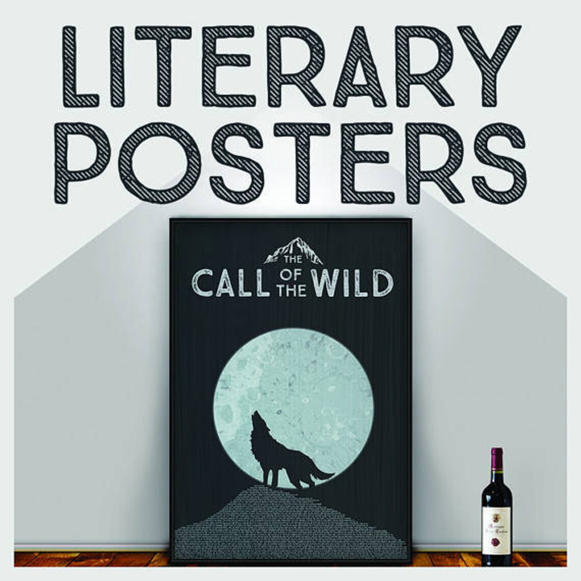 Call of the Wild Literary Art Print, Jack London - Image 2