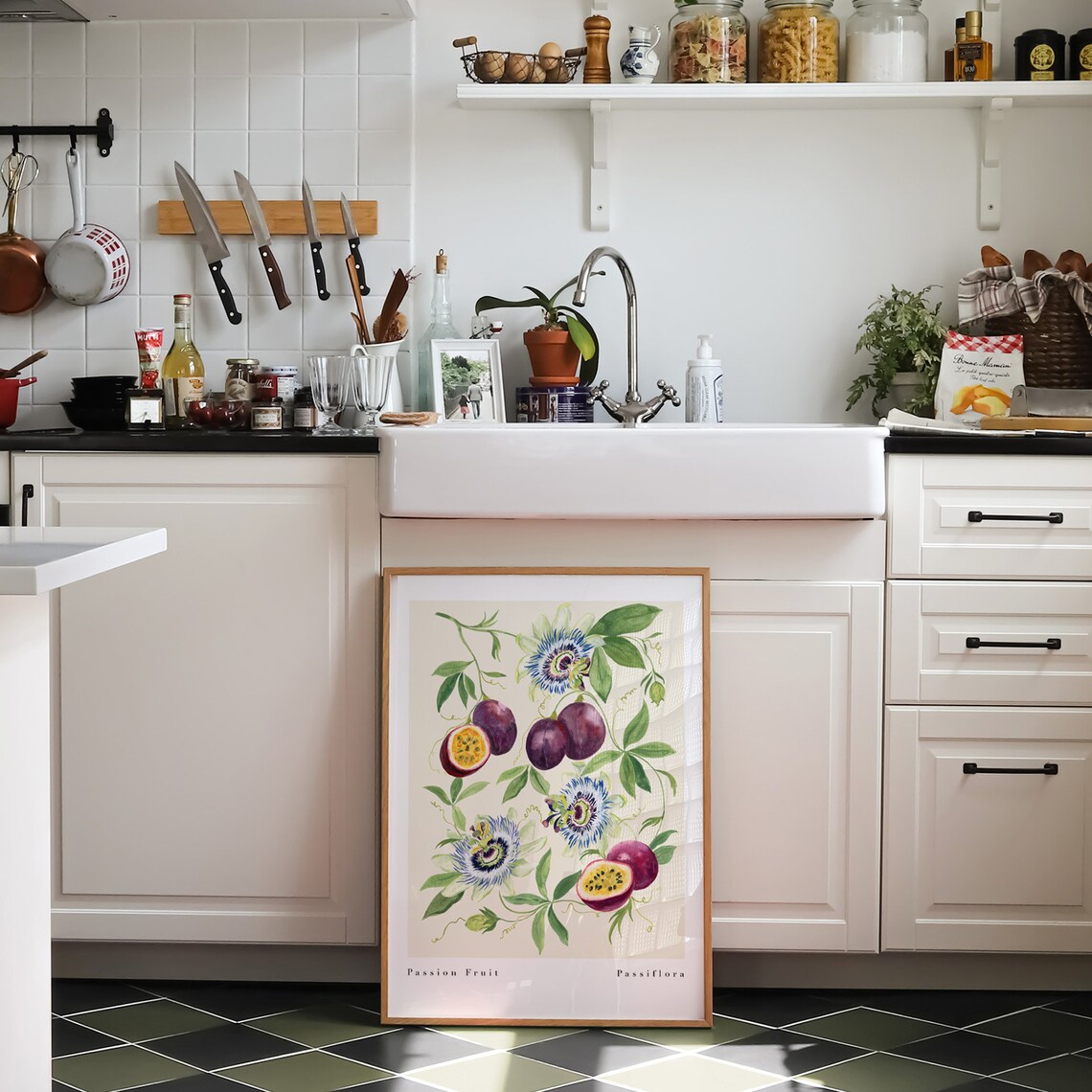 Passion Fruit Botanical Art Print, Kitchen Decor - Image 3