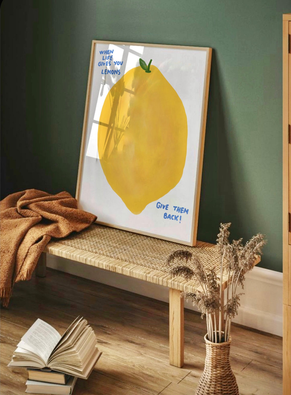 When Life Gives You Lemons Give Them Back Funny Quote Poster - Image 2