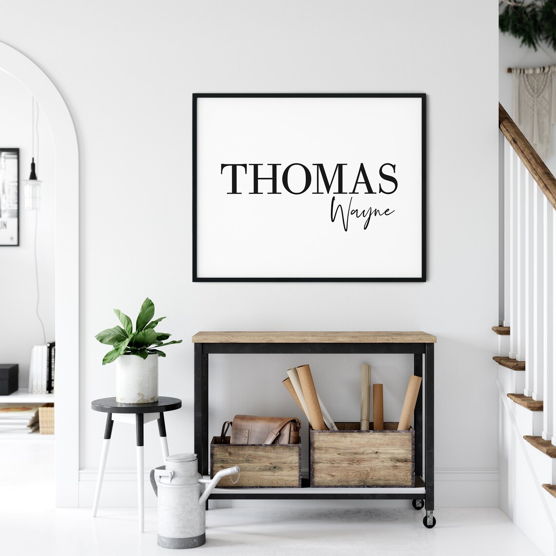 Personalized Nursery Name Art Print, Nursery Decor - Image 2