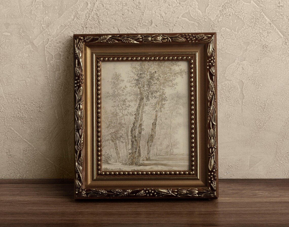 Vintage Landscape Sketch, Rustic Autumn Art Print - Image 3