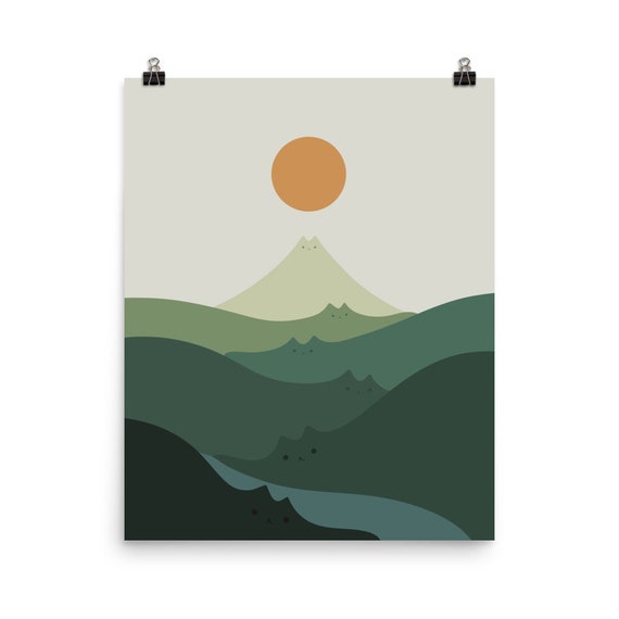 Cat Landscape 87b Art Print