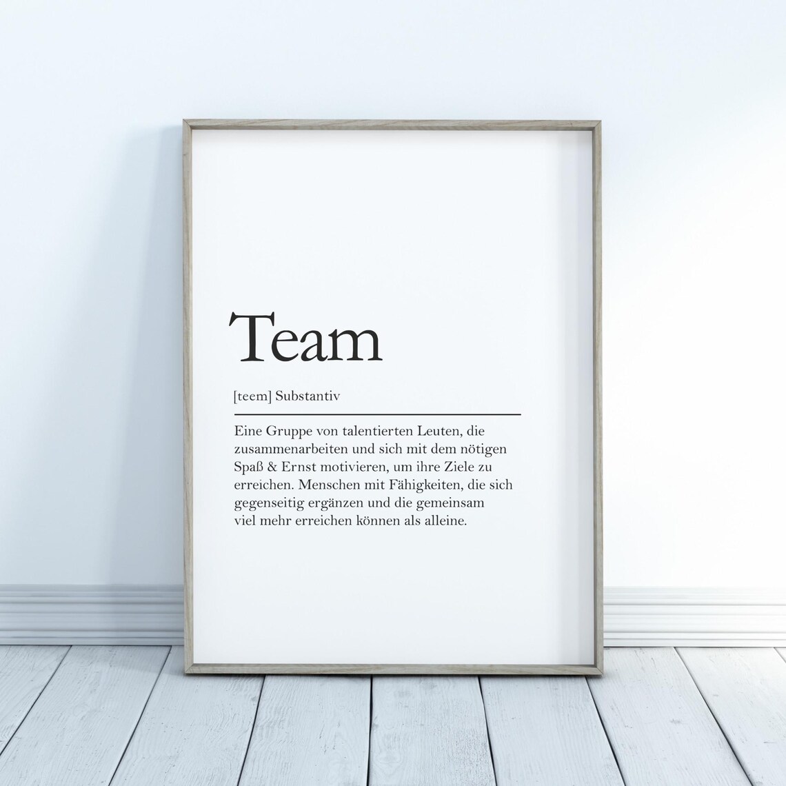 Team Posters Motivational Quote Office Prints Wall Art