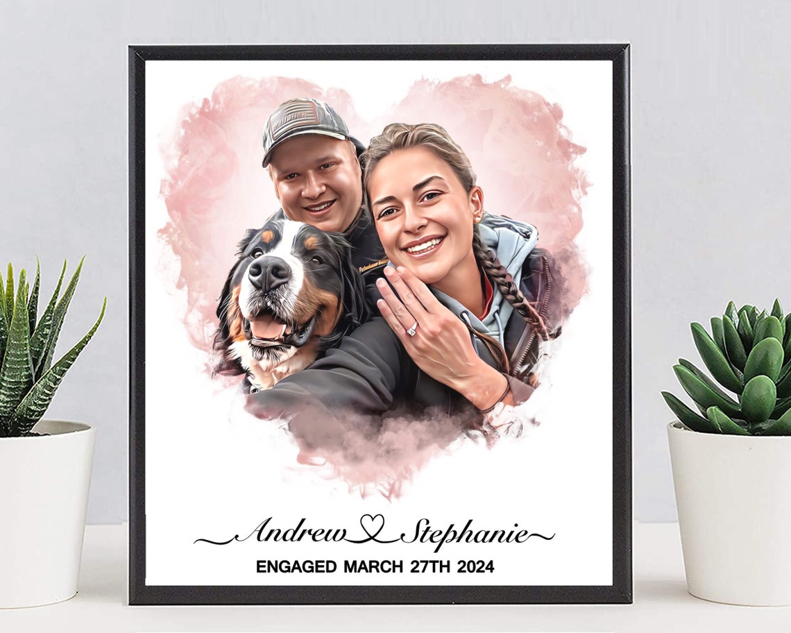 Mason and Vivian Engaged March 27th 2024 Ring Portrait Poster - Image 6