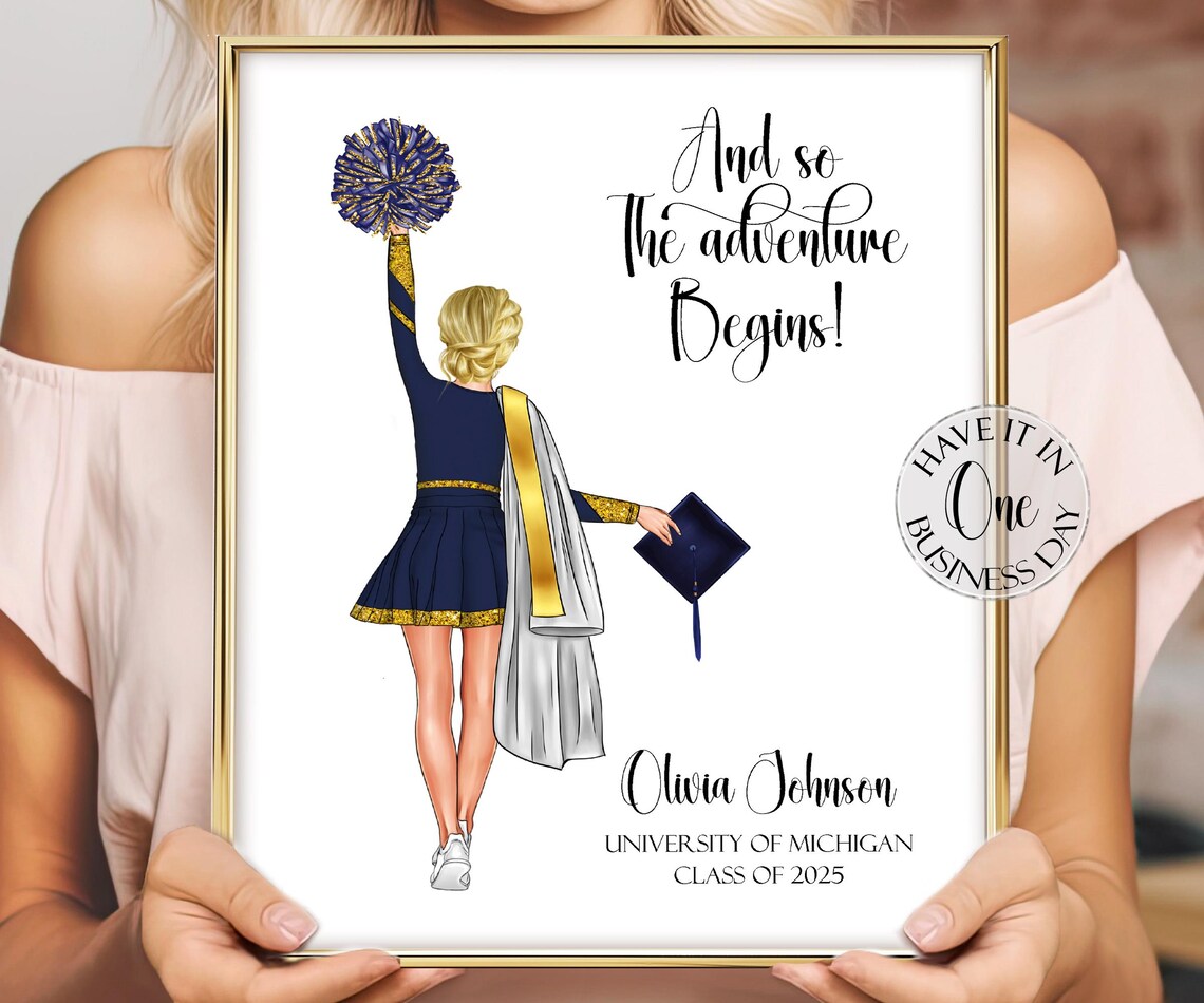 Senior Cheer Gifts Cheer Season Custom Cheer Gifts Cheerleader Graduation Gift Cheer Poster Cheerleading Gift For Senior Cheerleader Gifts