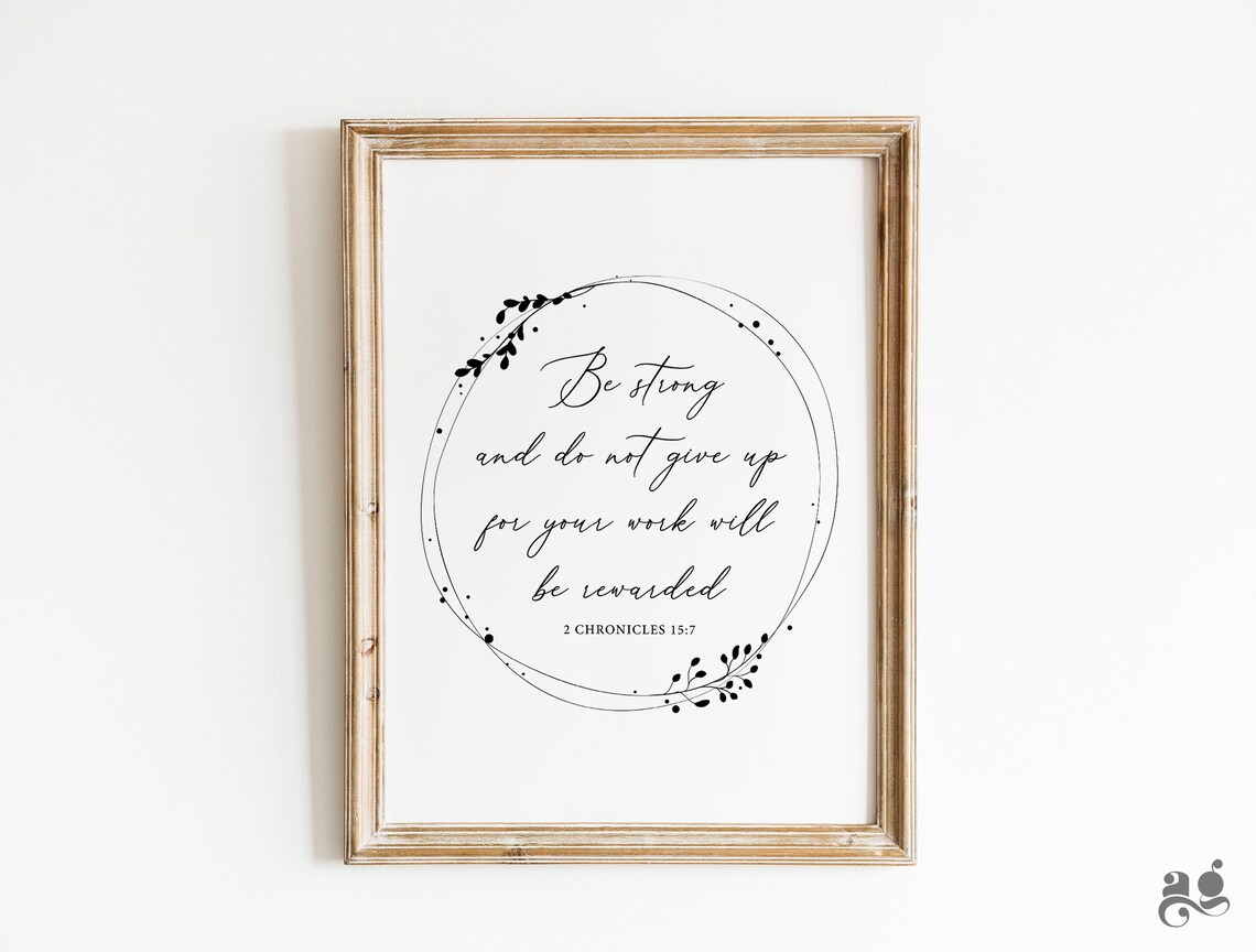 Bible Verses Scripture Wall Decor Art Print - Image 2