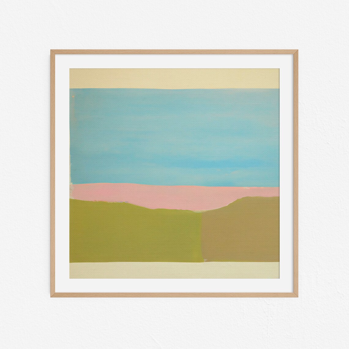 Landscape Painting Series No10 Minimal Abstract Artwork