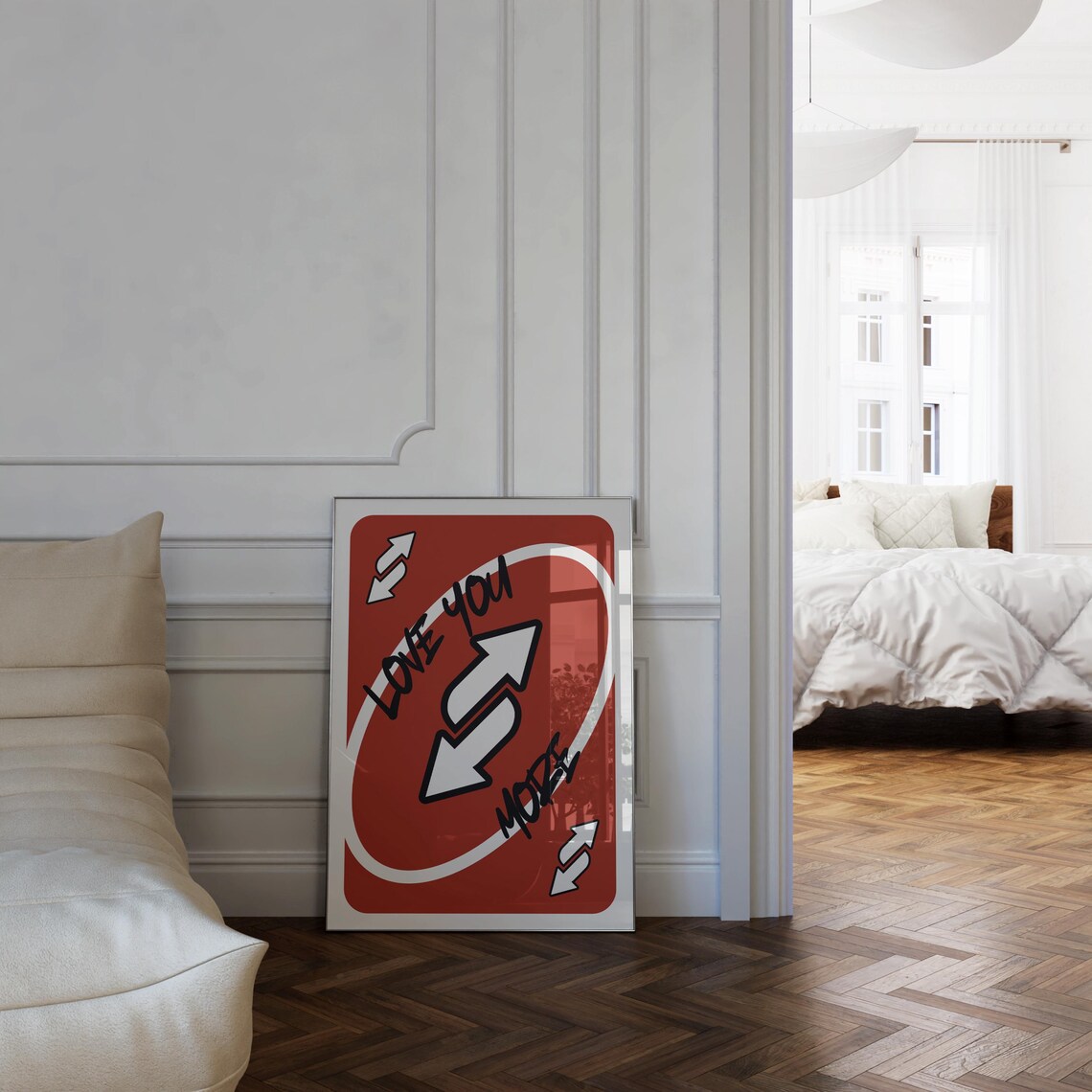 Love You More Retro Art Print, Preppy Decor - Image 4