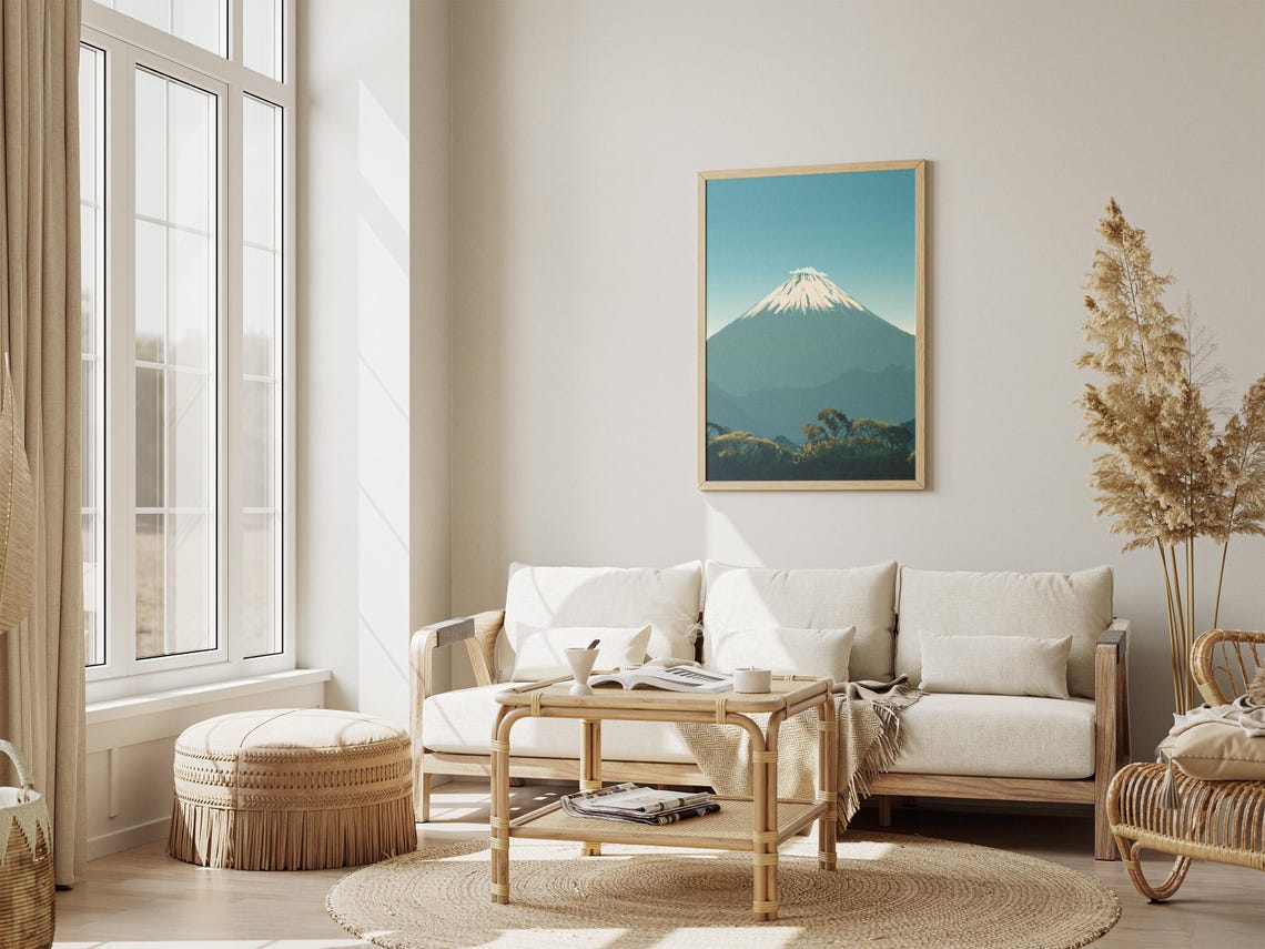 Sangay Mountain Ecuador Minimalist Landscape Art Print Modern Mountain Nature Wall Decor Abstract Japanese Artwork For Home Decor - Image 4