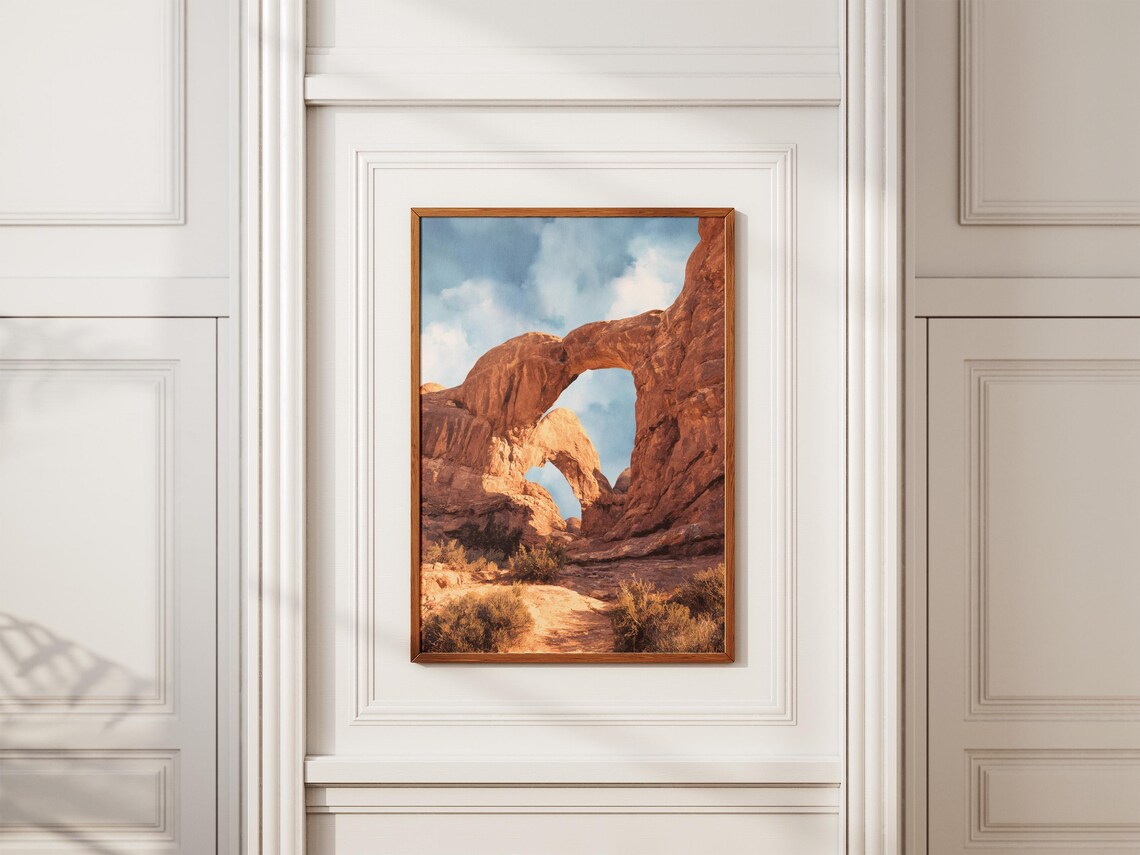 Arches National Park Utah Double Arch Sandstone Desert Poster - Image 2