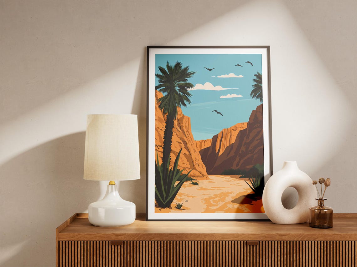 Wadi Alhitan Whale Valley Golden Desert Canyon Palms Egypt Poster - Image 5