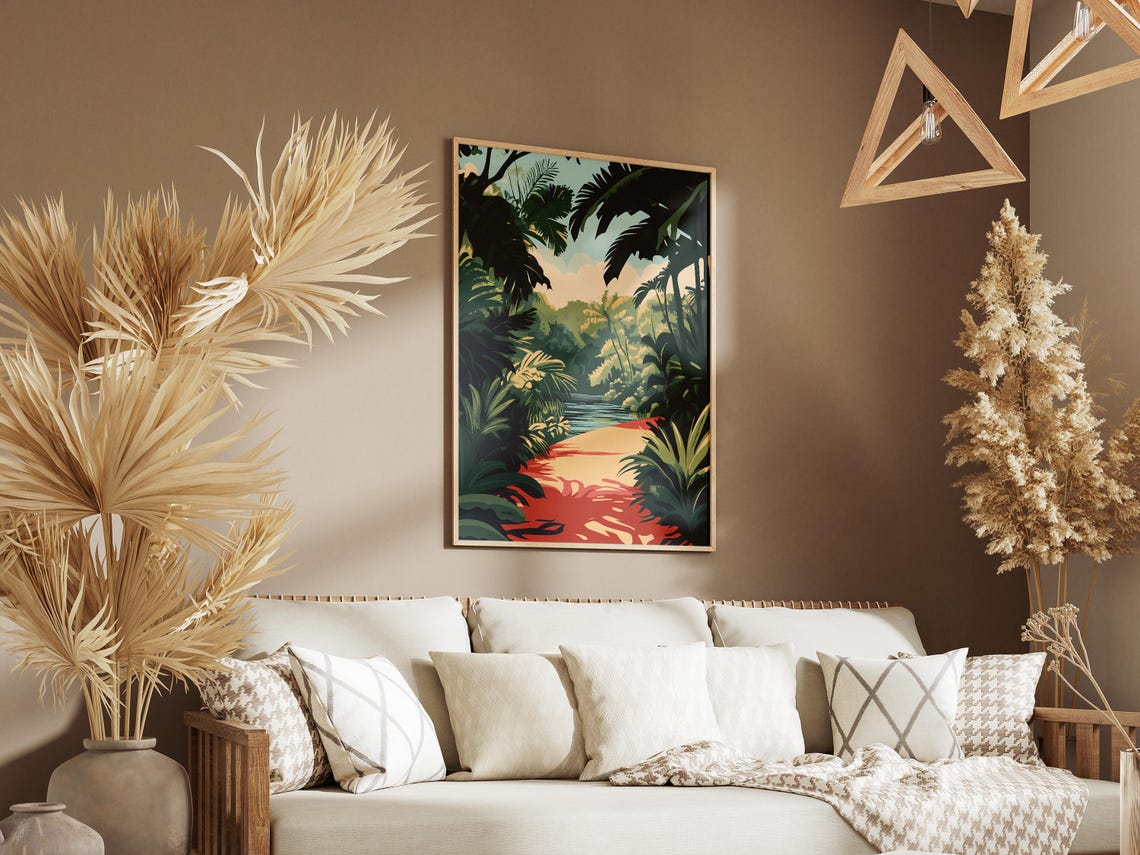 Darien National Park Panama Jungle Path River Canopy Travel Poster - Image 3