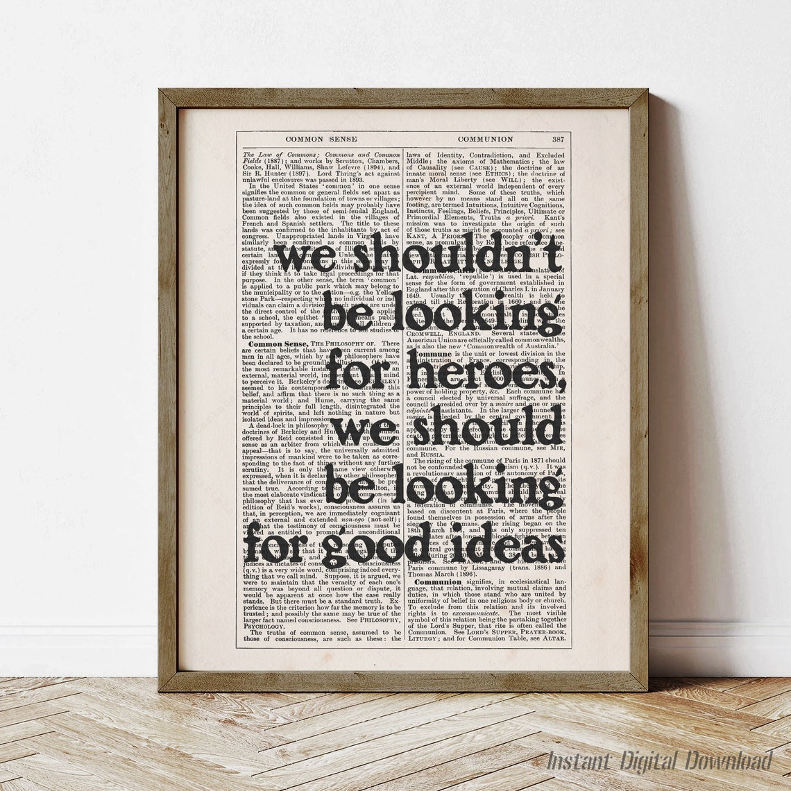 Noam Chomsky Quote Instant Wall Art Reading Nook Decor Print Locally We Shouldnt Be Looking For Heroes