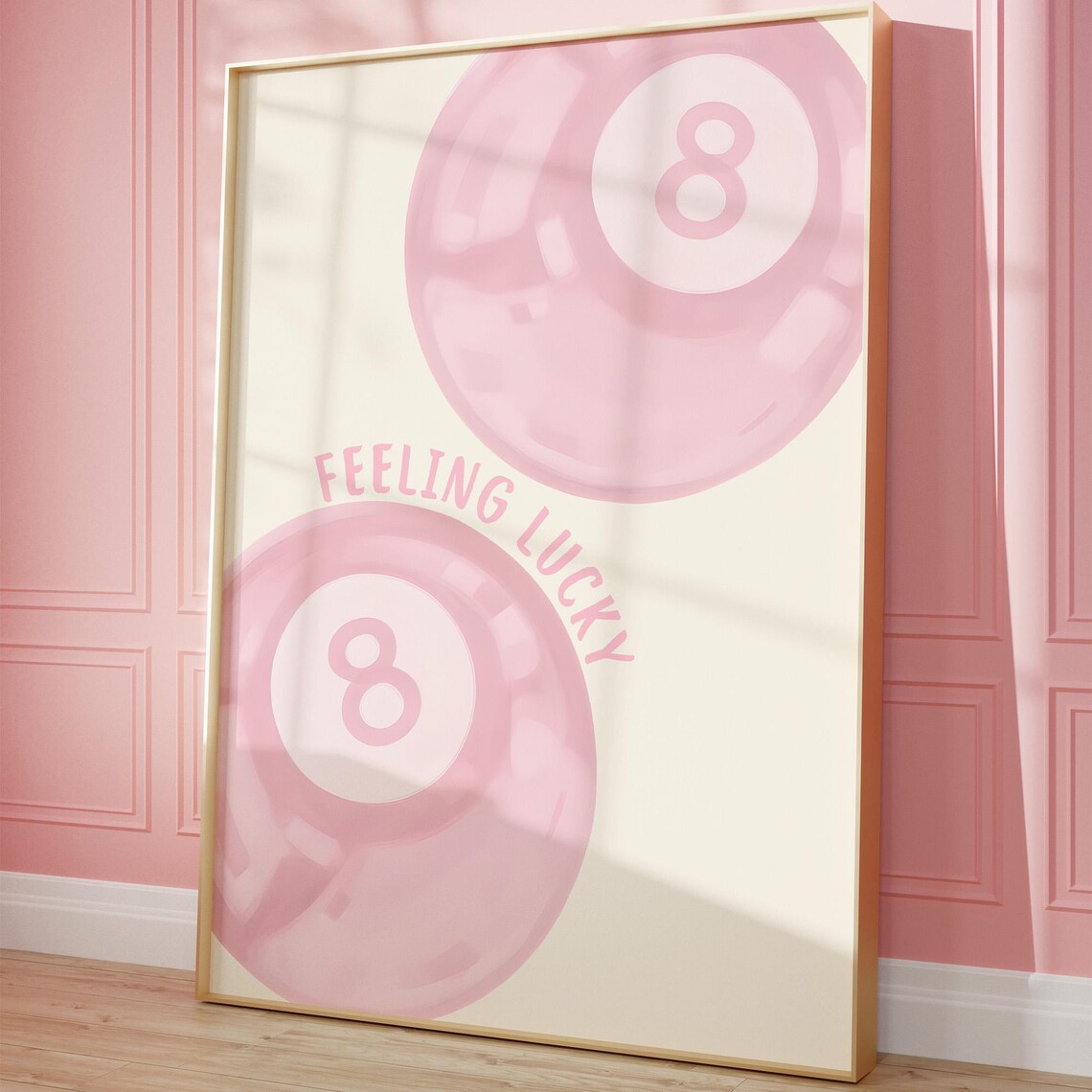 Lucky 8 Ball Poster, Trendy Dorm Room Decor
