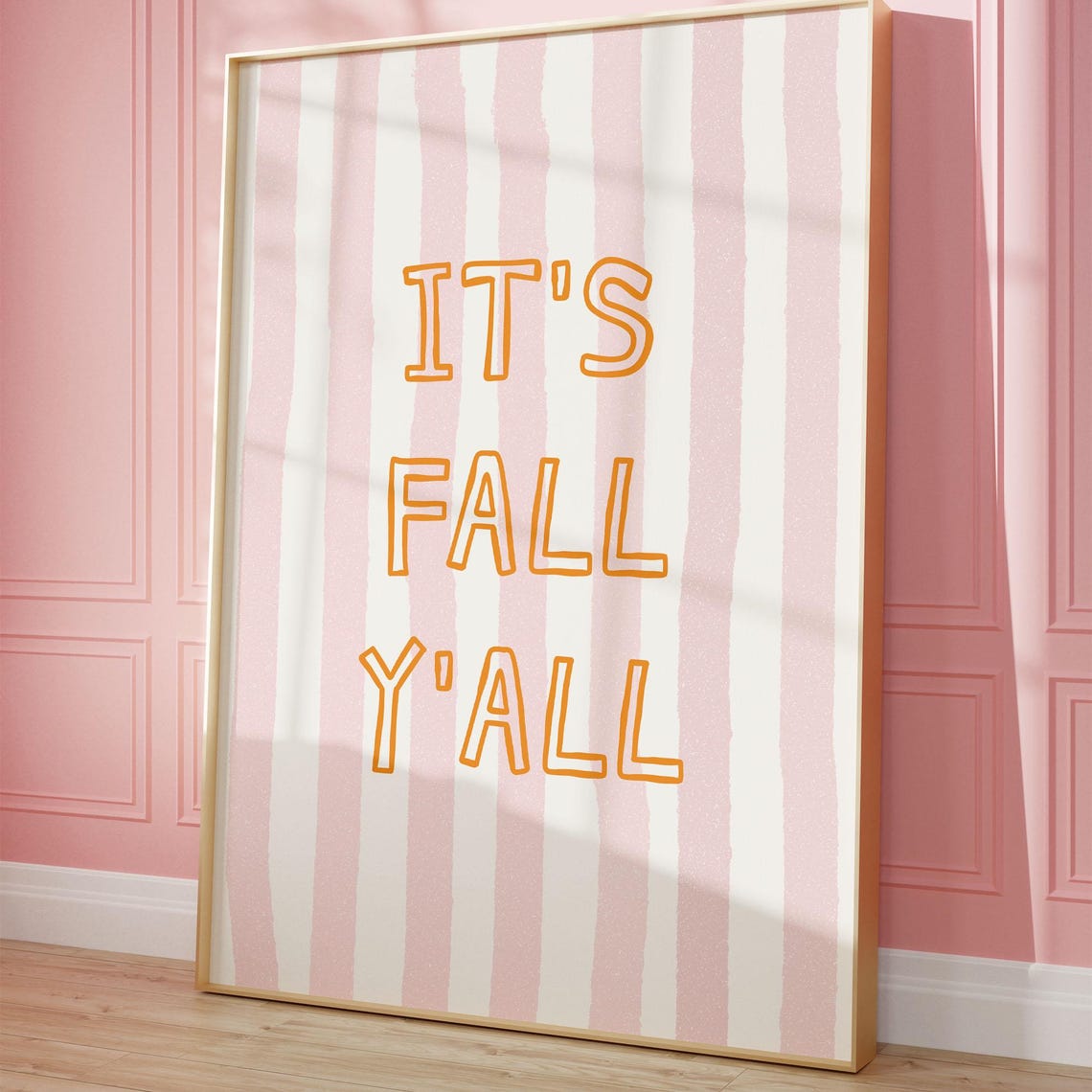 Its Fall Yall Print, Cozy Autumn Poster