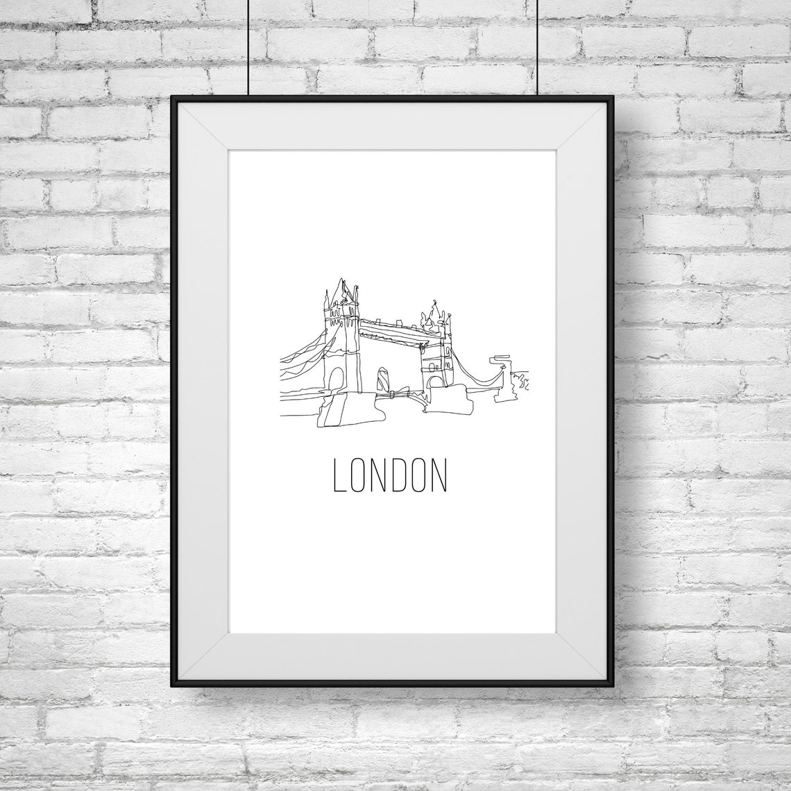 London Print Tower Bridge Print Poster - Image 2
