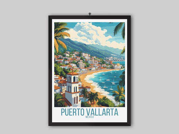 Puerto Vallarta Mexico Travel Poster