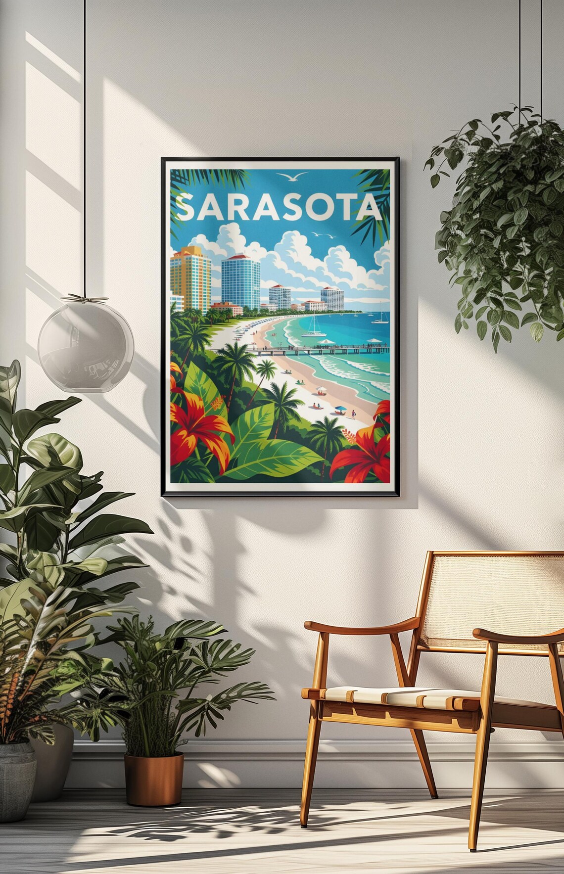 Sarasota Florida Travel Poster, Sarasota Decor - Image 3